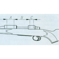 EAW Steel Picatinny rail, Browning X-bolt SA