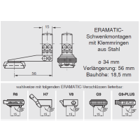 ERAMATIC Swing (Pivot) mount, Mauser 66, 34.0 mm