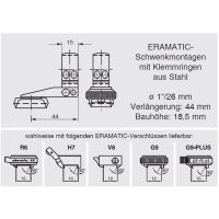 ERAMATIC Swing (Pivot) mount, FN Browning BAR/ BLR/ CBL/ Acera, 26.0 mm