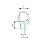 Recknagel Rear Ring with Windage Adjustment for Suhl-Claw Mount, 36 mm